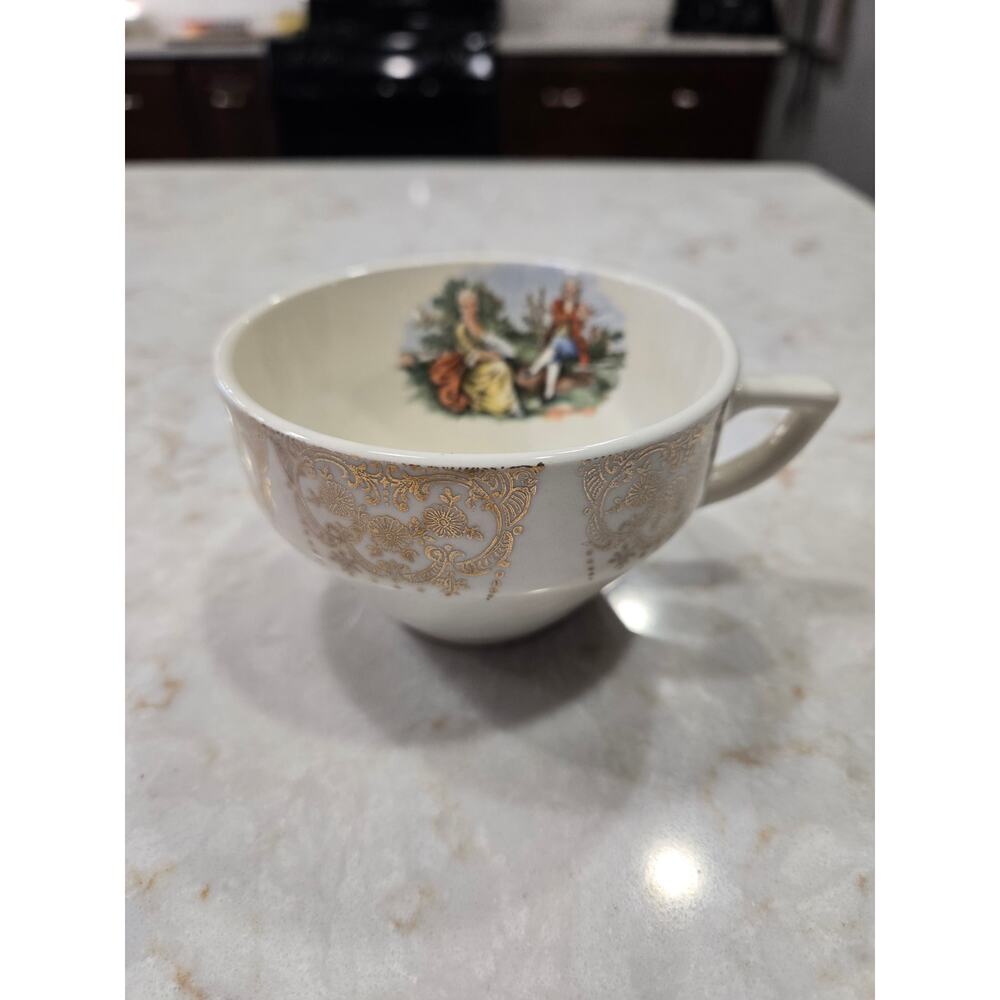 1 Sabin SAB4 Teacup 3.75" Wide 2.25" Tall 22K Trim USA Home Decor Serving